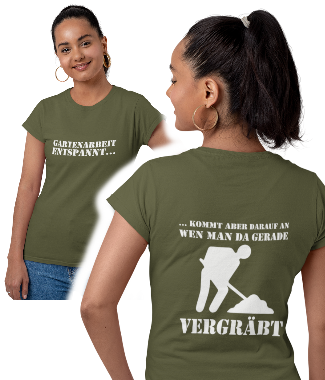 Gartenarbeit entspannt (Front- & Rückendruck) - Herren Shirt - PflanzenFan