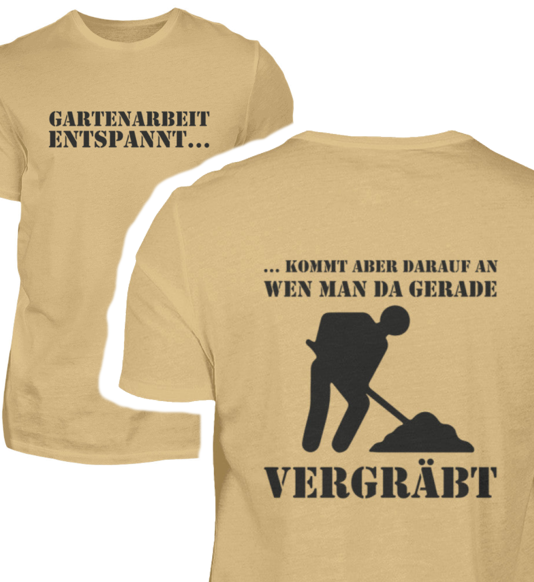 Gartenarbeit entspannt (Front- & Rückendruck) - Herren Shirt - PflanzenFan