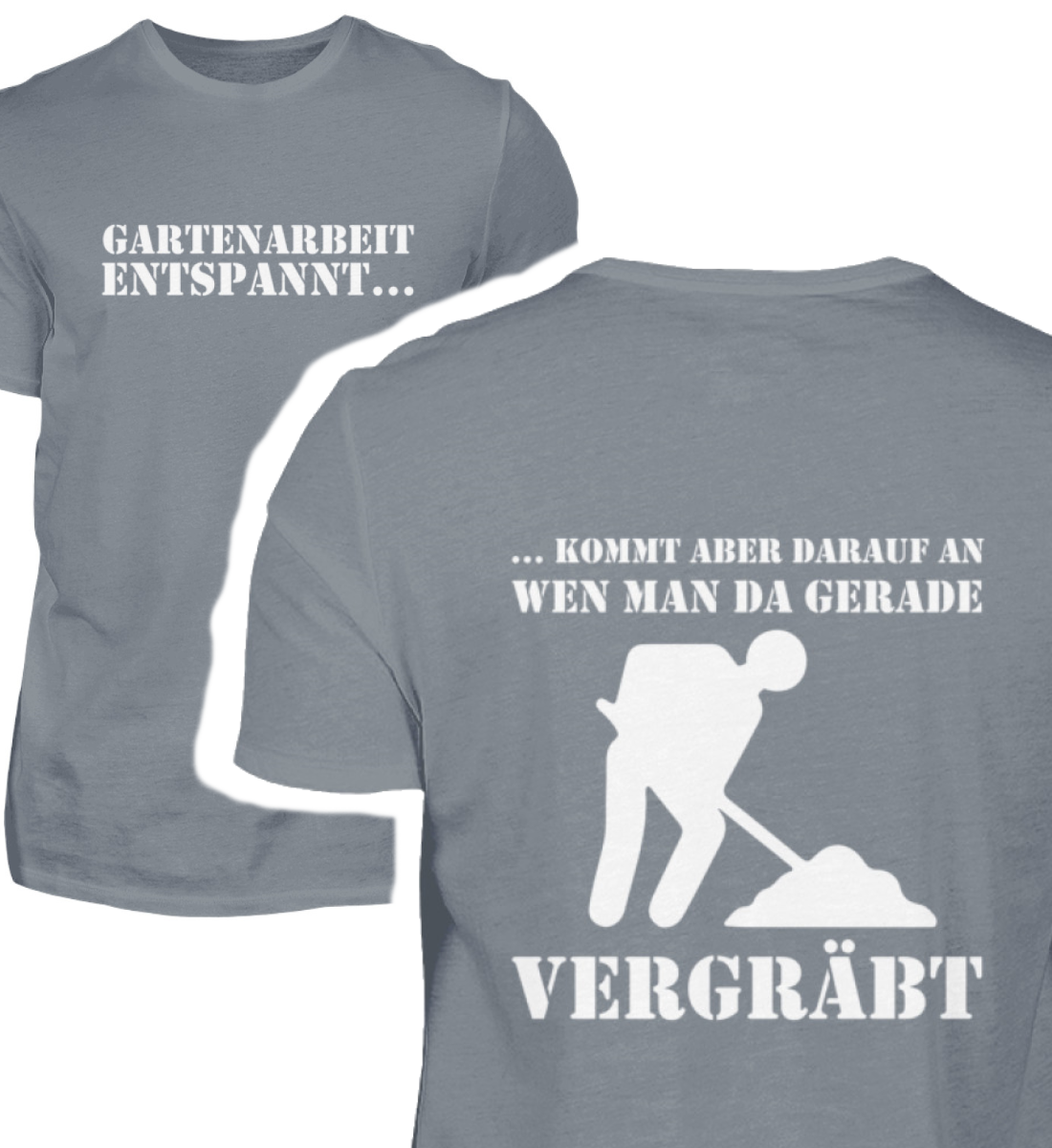 Gartenarbeit entspannt (Front- & Rückendruck) - Herren Shirt - PflanzenFan