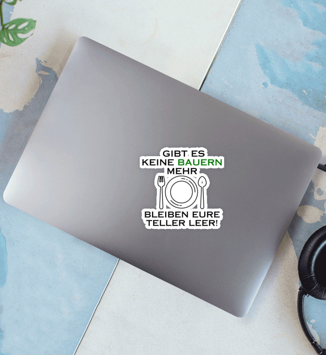 If there are no more farmers, your plates will remain empty - Vinyl Sticker