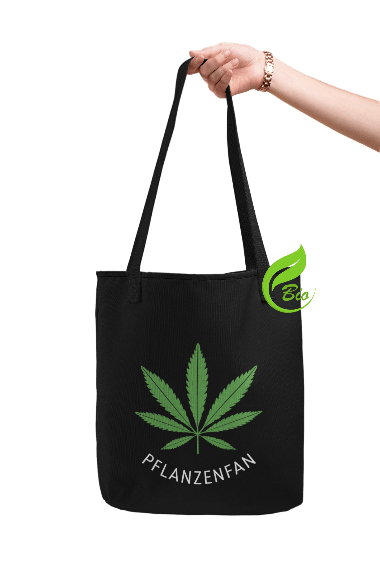 Hemp leaf - organic jute bag