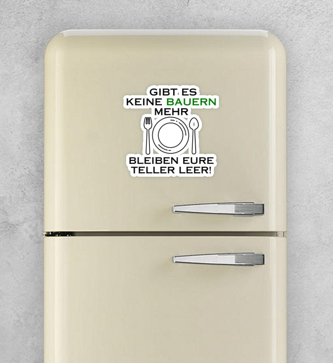 If there are no more farmers, your plates will remain empty - Vinyl Sticker