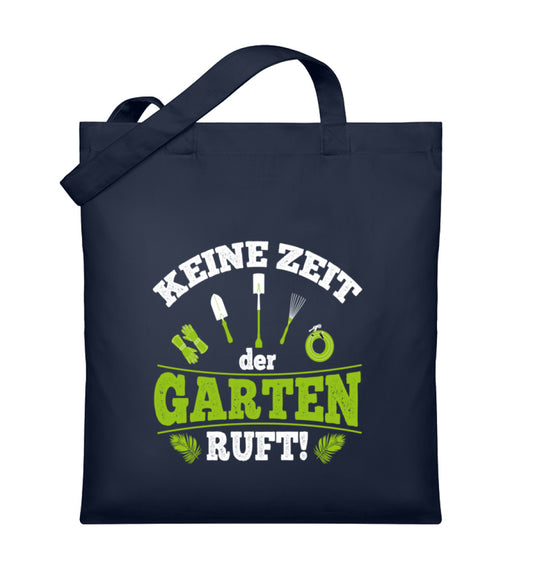 Keine Zeit der Garten Ruft! - Organic Jutebeutel