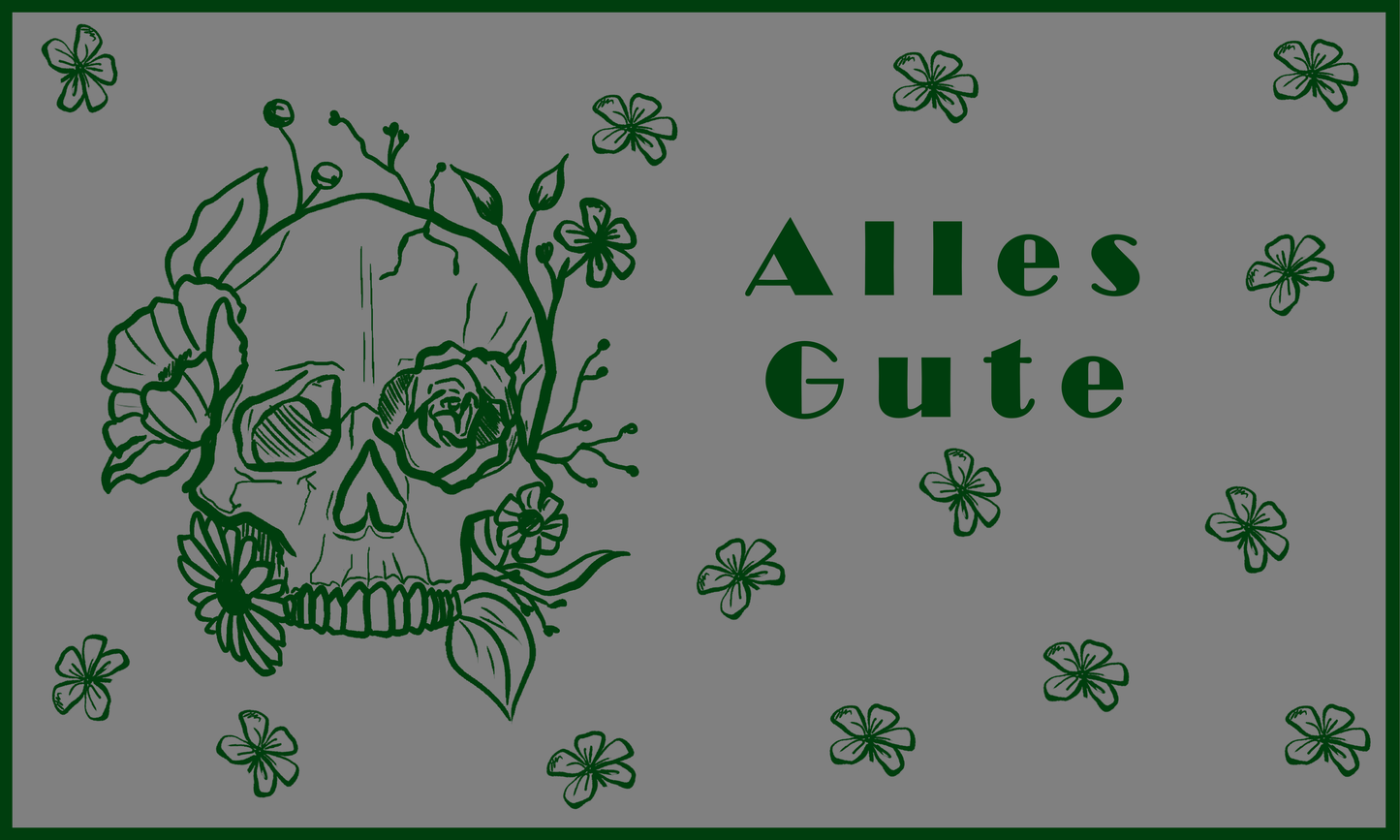 All the best - skull - gift voucher