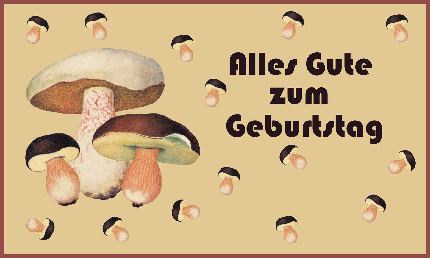 Happy Birthday - Mushroom Friends - Gift Voucher