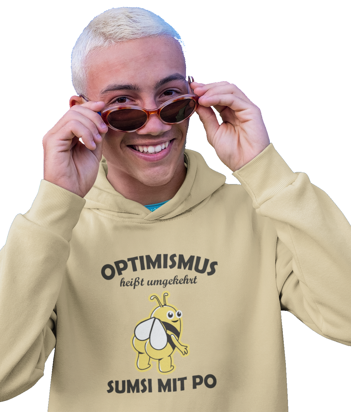 Sumsi mit Po - Unisex Kapuzenpullover Hoodie - PflanzenFan