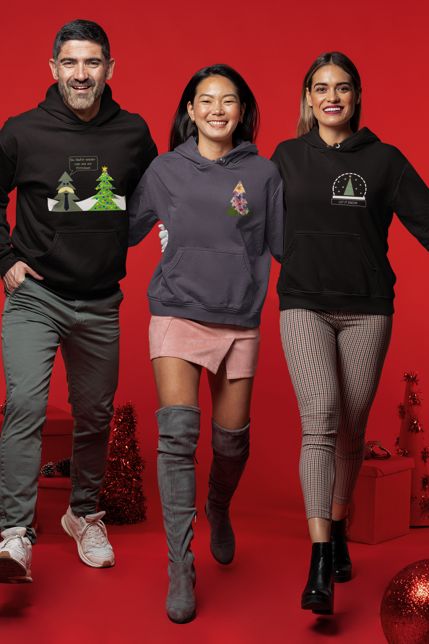 Du läufst wieder rum wie ein Flittchen - Unisex Organic Hoodie