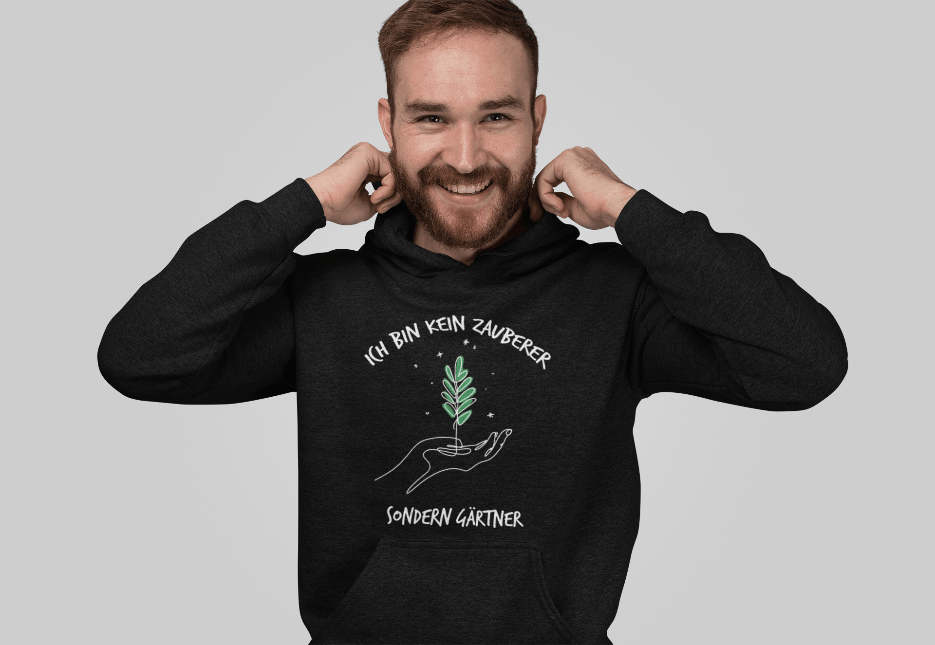 Ich bin kein Zauberer, sondern Gärtner - Unisex Hoodie - PflanzenFan