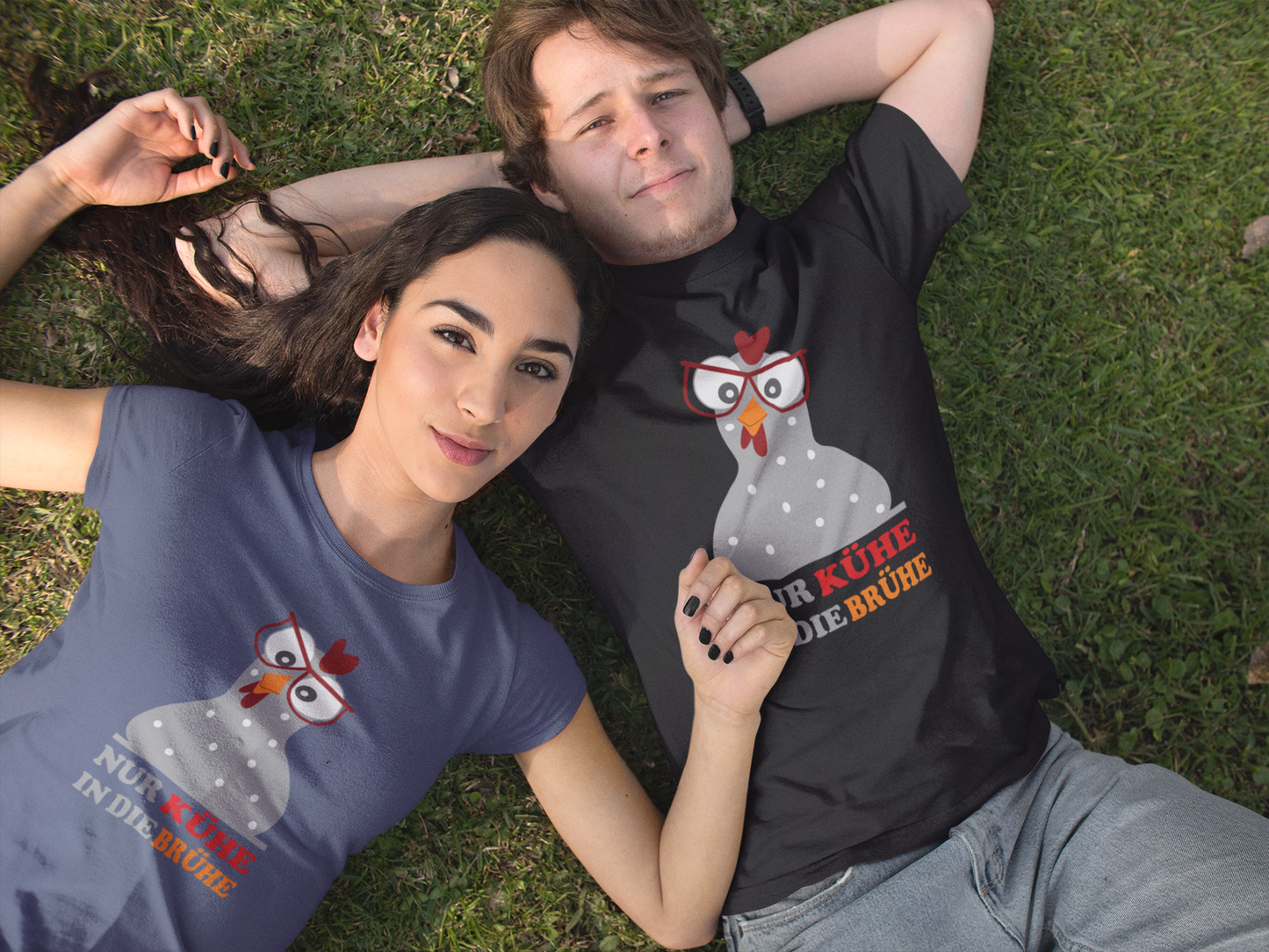 Nur Kühe in die Brühe - Unisex Premium Organic Shirt