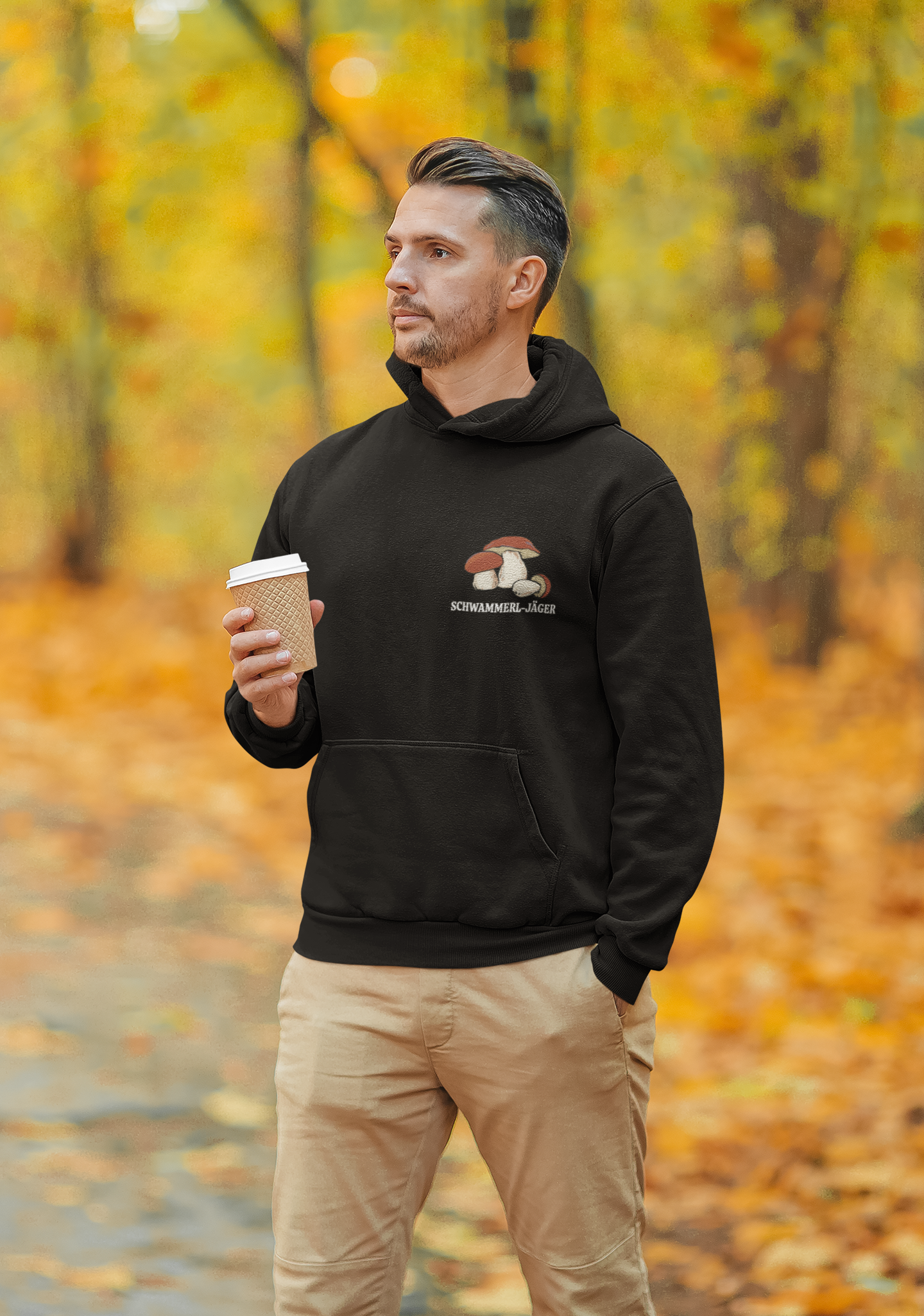 Schwammerl-Jäger - Unisex Hoodie - PflanzenFan