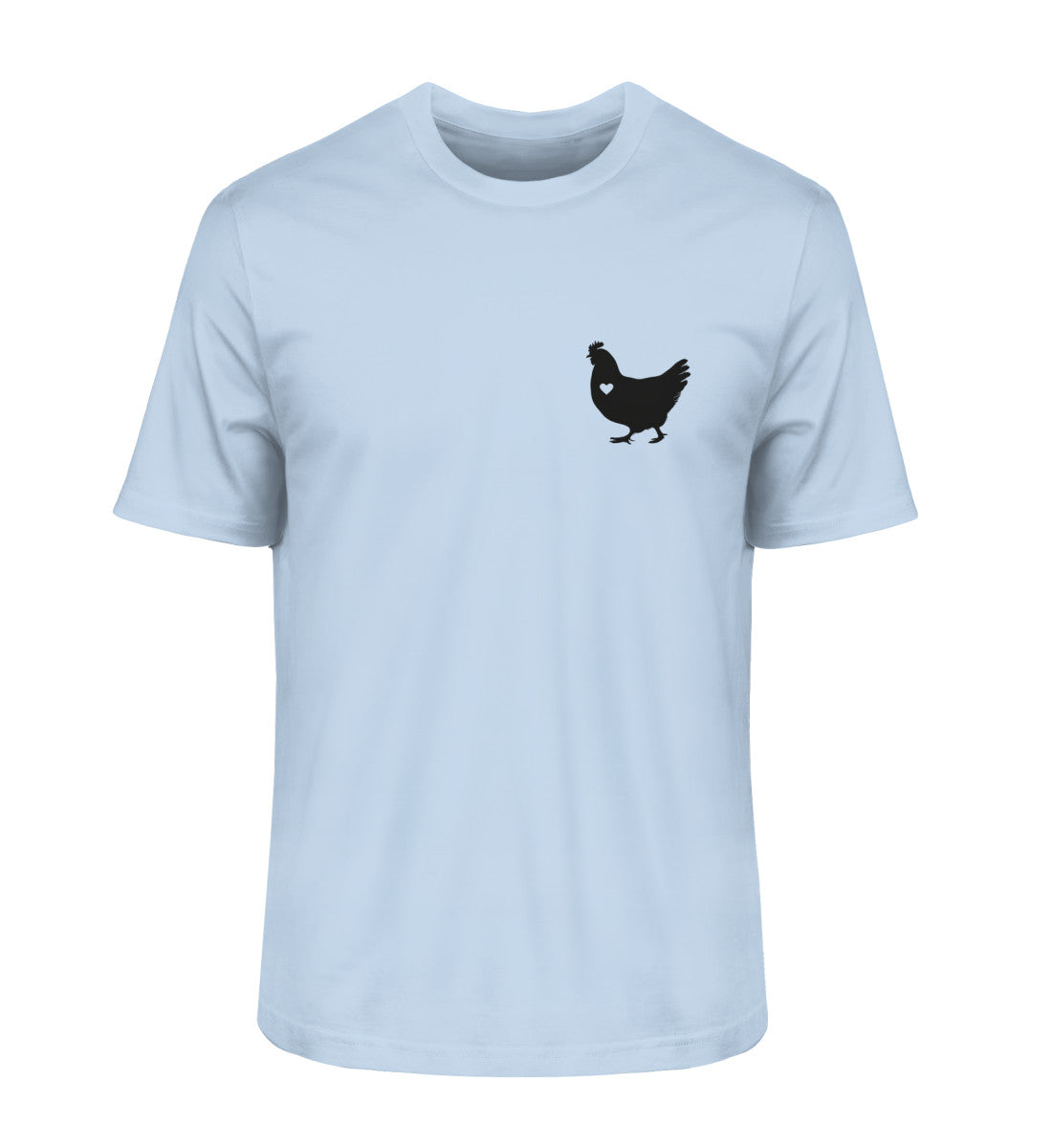 Hühnerliebe - Brusttaschendesign - Unisex Premium Organic Shirt