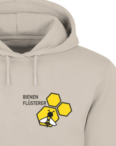 Bee Whisperer - Chest Pocket Design - Unisex Organic Hoodie
