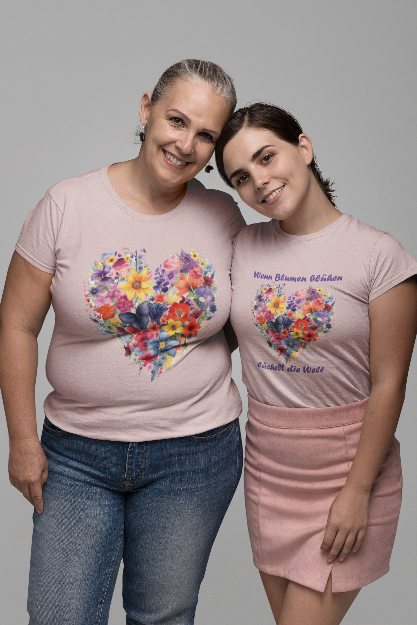 Wenn Blumen blühen lächelt die Welt - Damen Premiumshirt