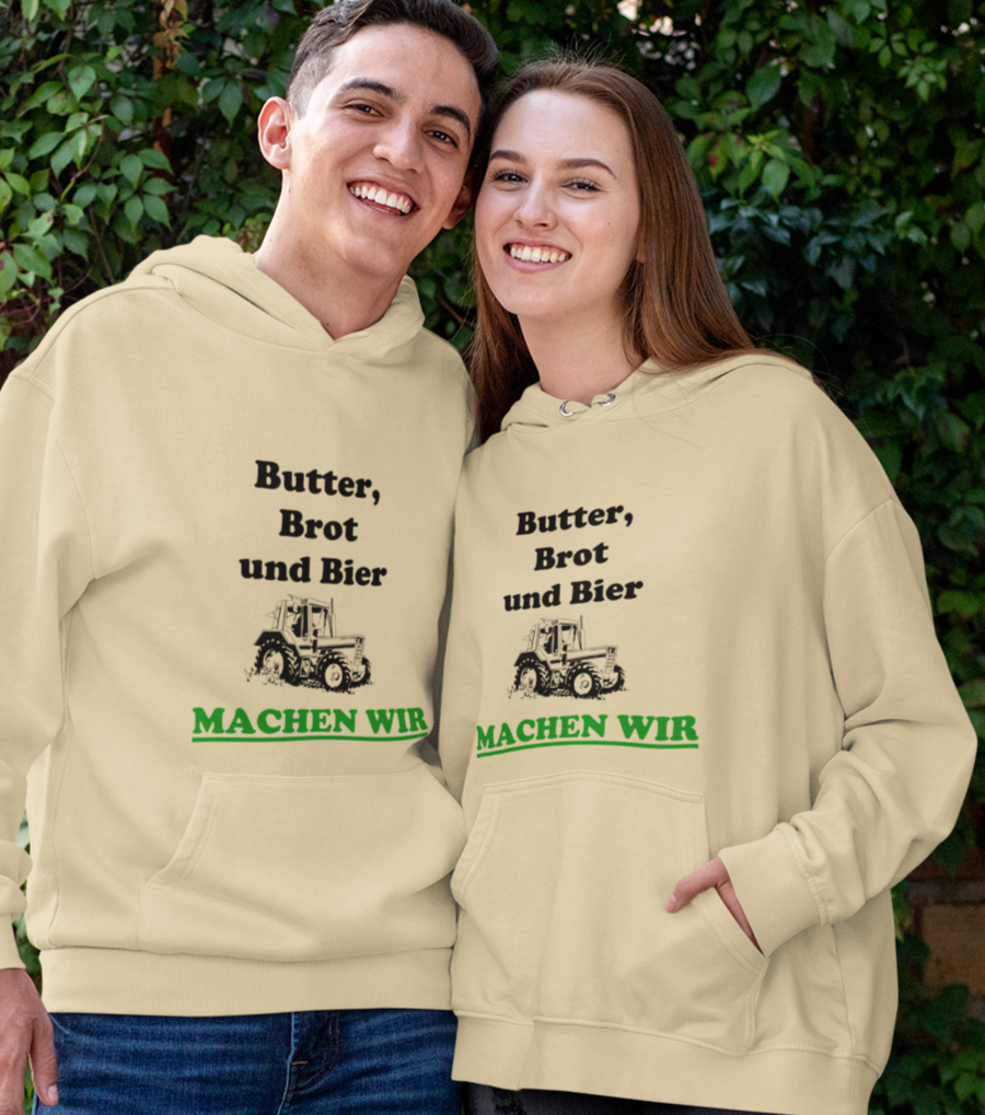 Butter, bread and beer - let's do it - Unisex Hoodie