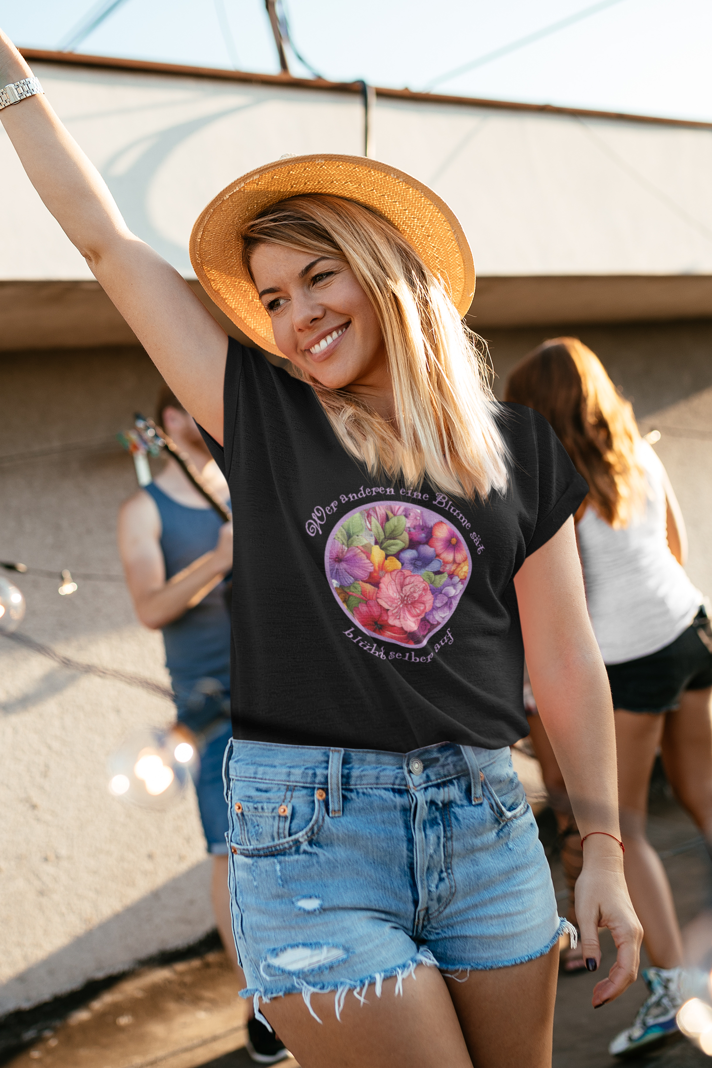 He who sows a flower for others will bloom himself - Women's Premium Shirt
