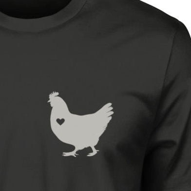 Hühnerliebe - Brusttaschendesign - Unisex Premium Organic Shirt