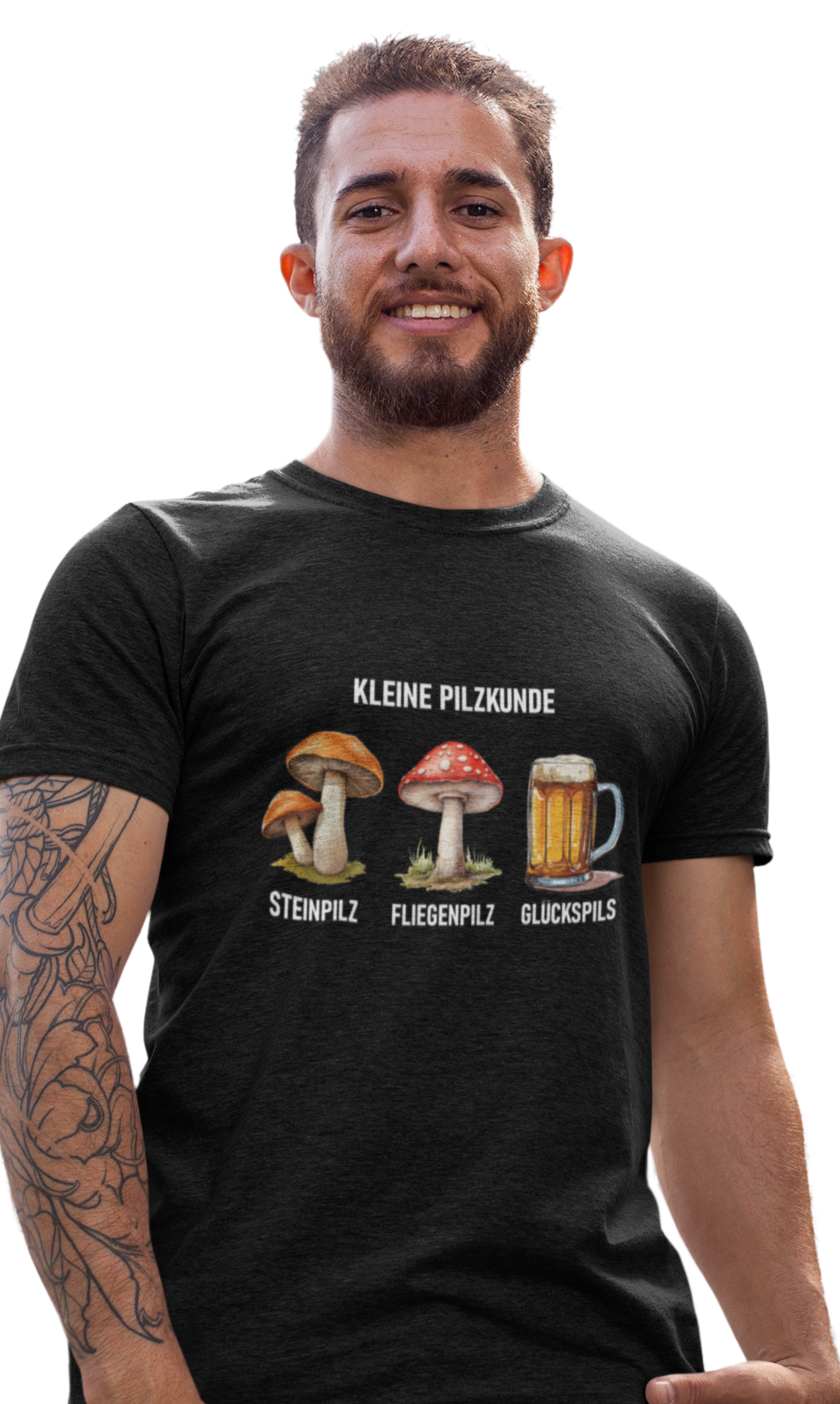 Little Mushroom Knowledge: Porcini, Fly Agaric, Lucky Mushroom - Unisex Shirt