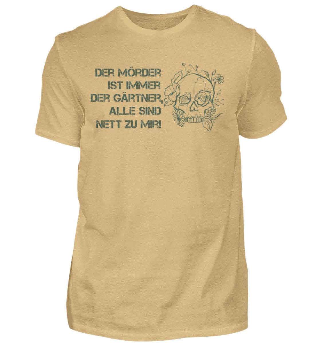 Der Mörder ist immer der Gärtner - Unisex Shirt - Beige