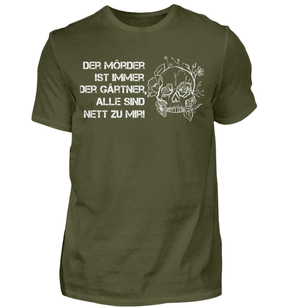 Der Mörder ist immer der Gärtner - Unisex Shirt - Urban Khaki