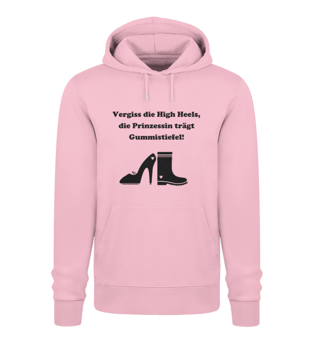 Vergiss die High Heels, die Prinzessin trägt Gummistiefel! - Organic Unisex Hoodie