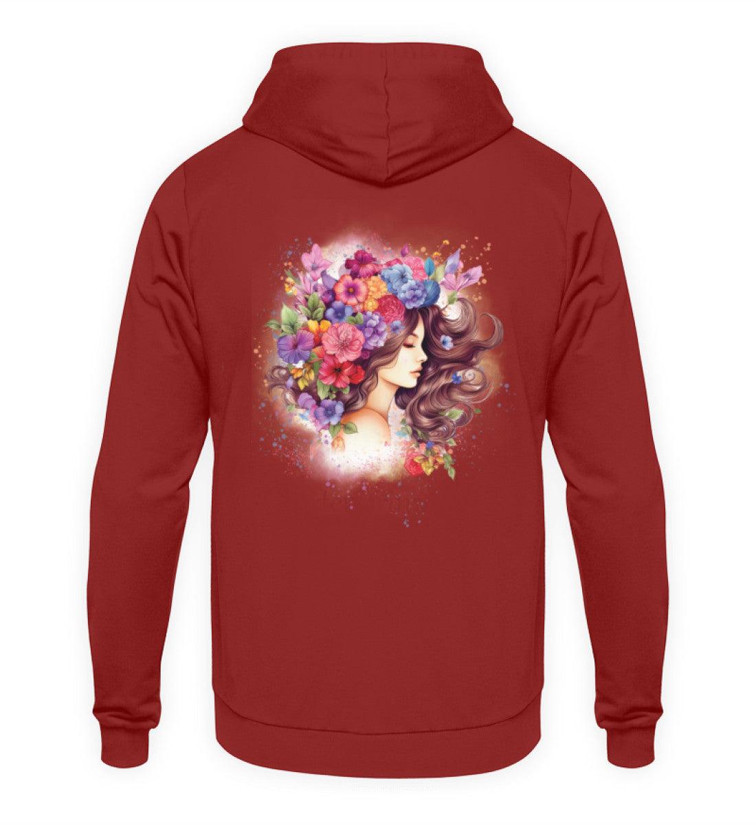 Blumenprinzessin (Rückenmotiv) - Unisex Hoodie - PflanzenFan