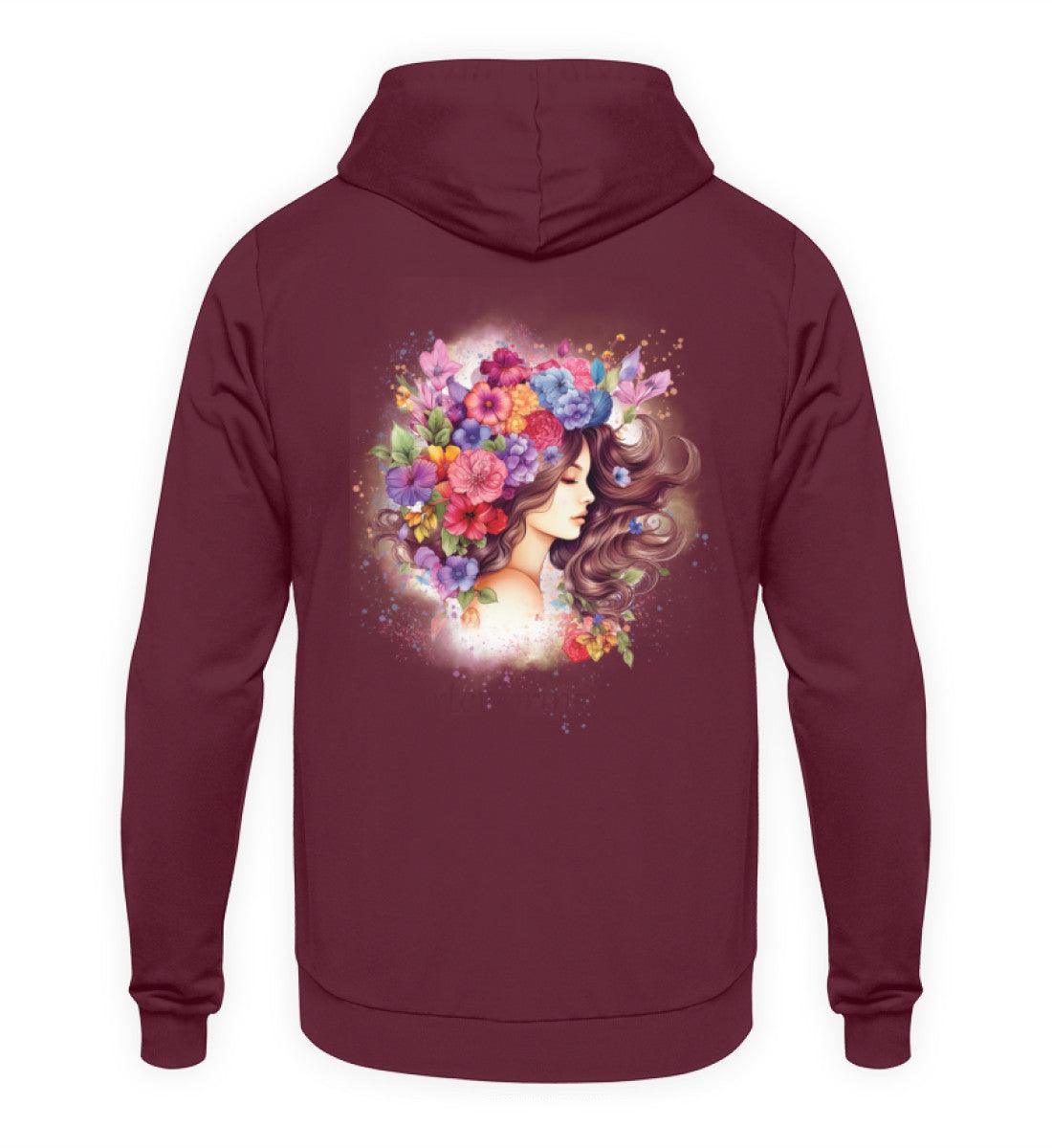 Blumenprinzessin (Rückenmotiv) - Unisex Hoodie - PflanzenFan