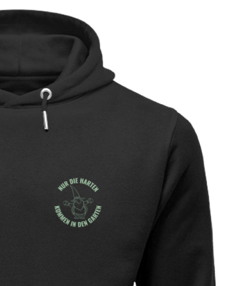 Nur die Harten kommen in den Garten - Organic Unisex Hoodie