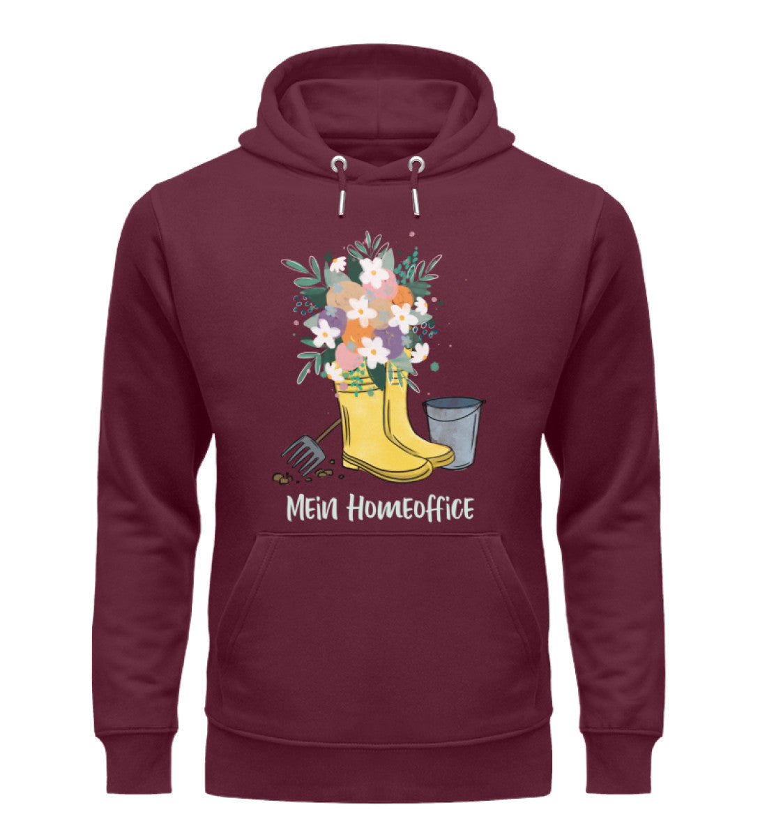 Mein Homeoffice im Garten - Organic Unisex Hoodie