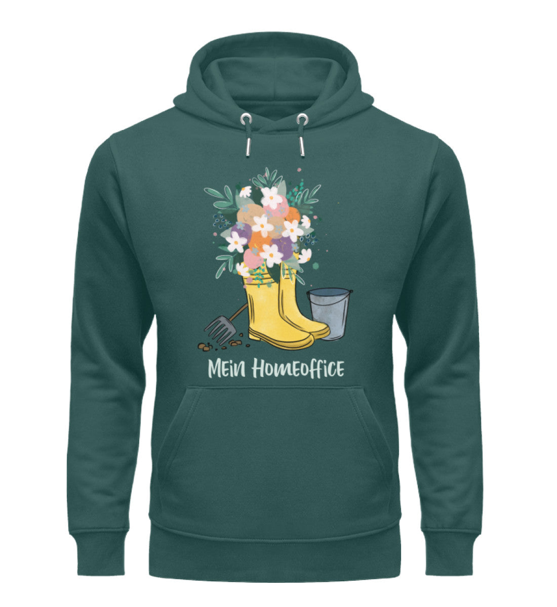 Mein Homeoffice im Garten - Organic Unisex Hoodie