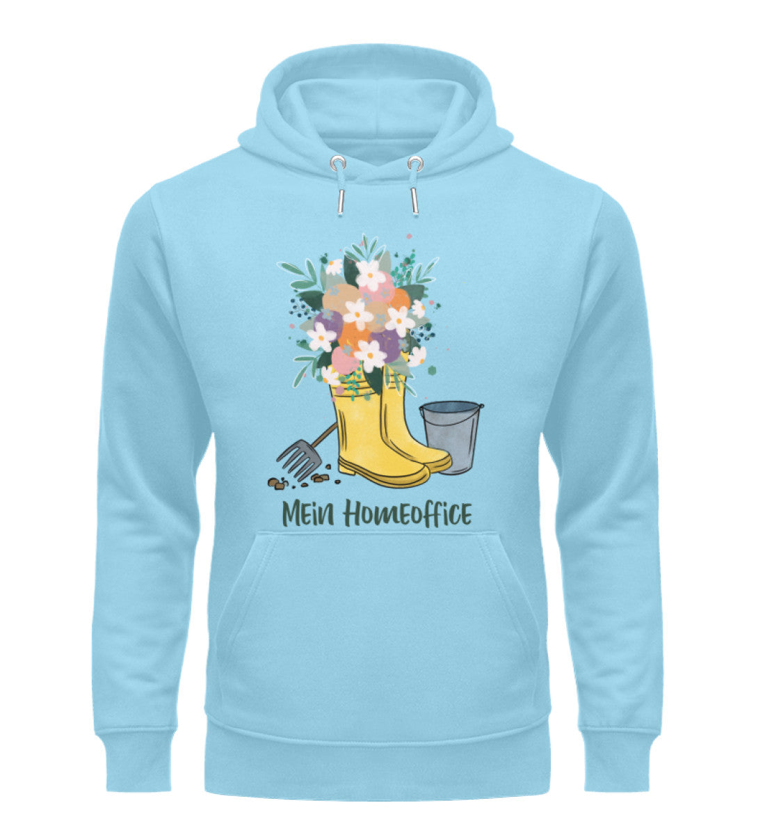 Mein Homeoffice im Garten - Organic Unisex Hoodie