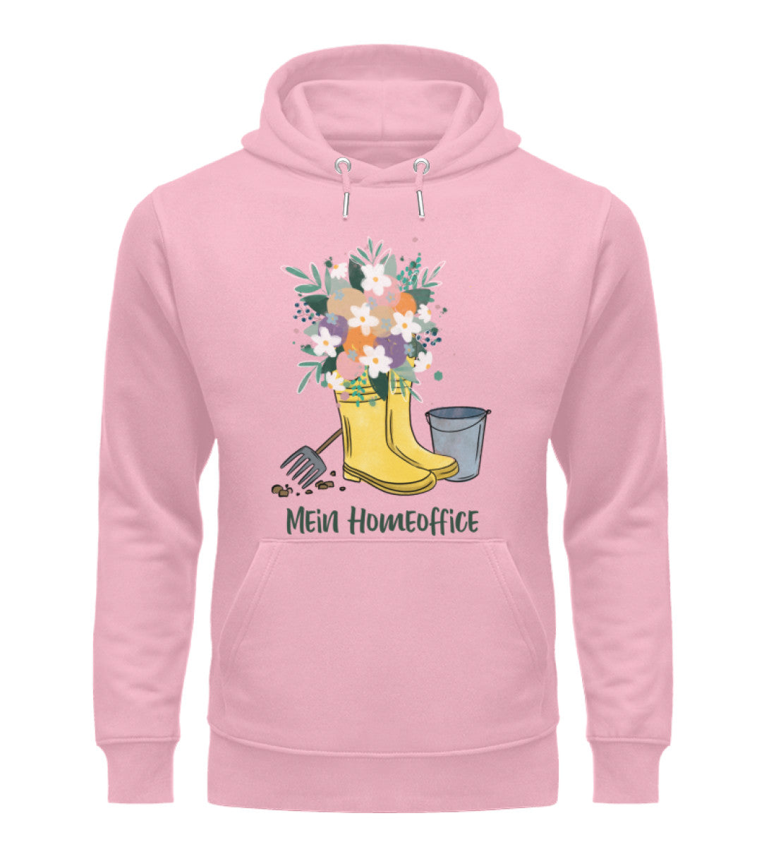 Mein Homeoffice im Garten - Organic Unisex Hoodie