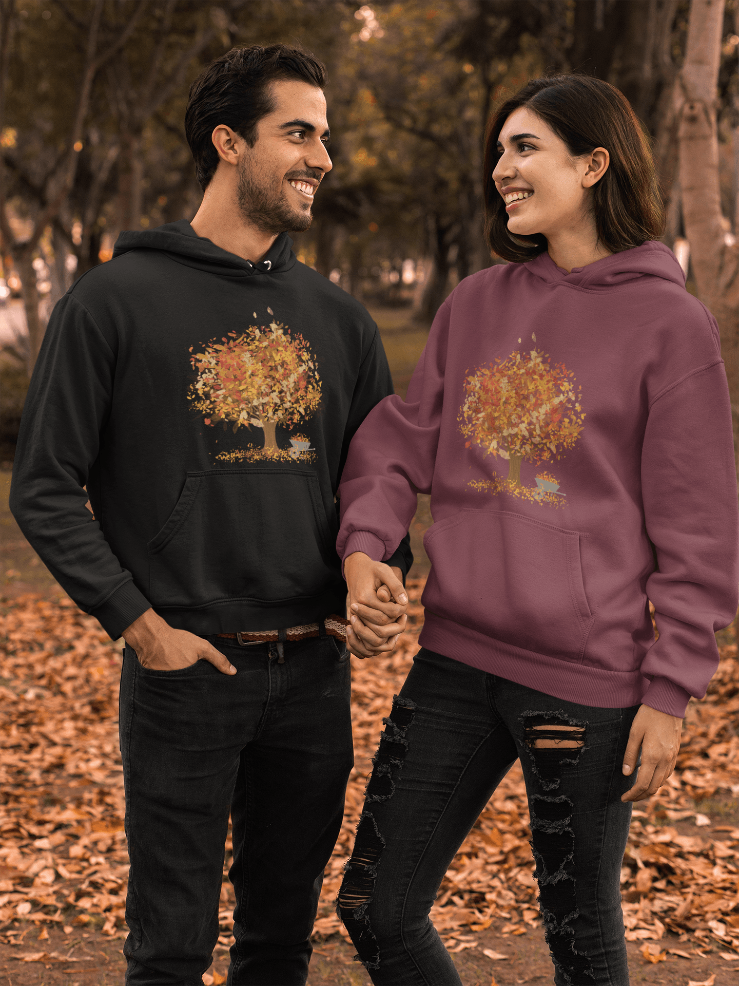 Herbstlicher Baum - Unisex Hoodie - PflanzenFan