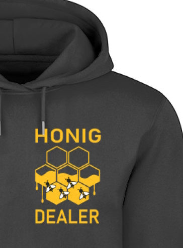 Honig Dealer - Brusttaschenmotiv - Unisex Organic Hoodie